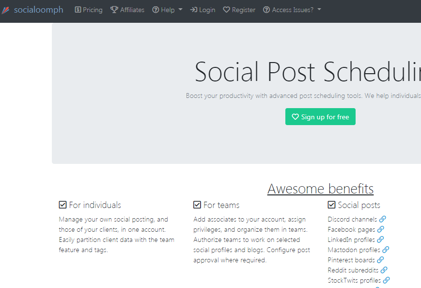 SocialOomph